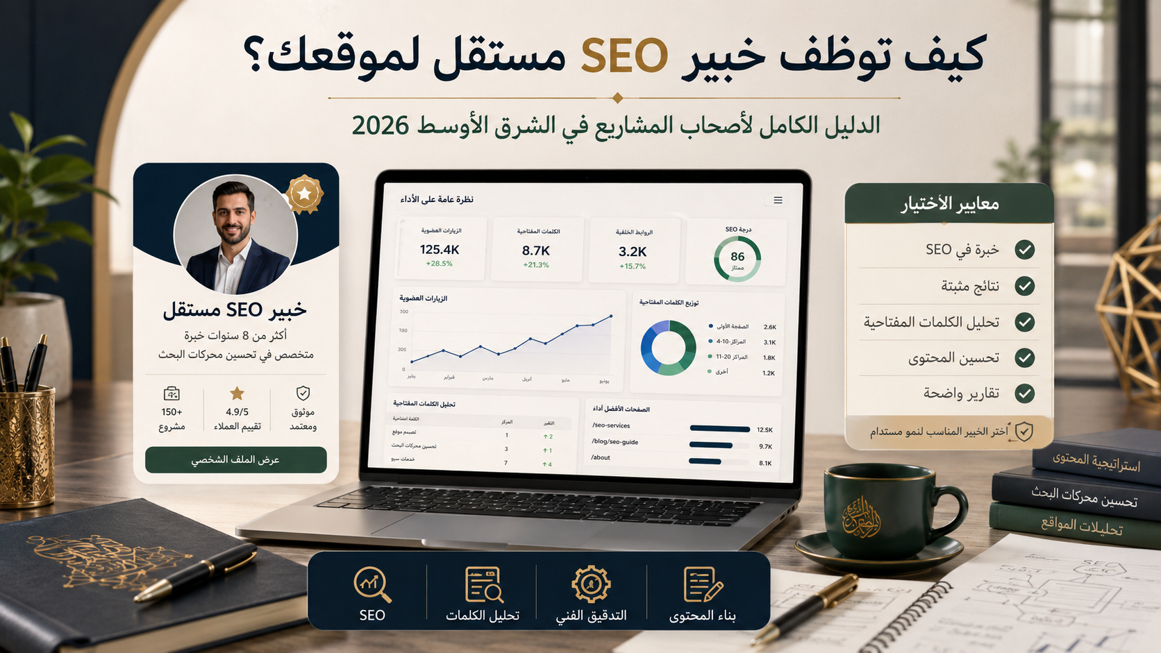 كيف توظف خبير SEO مستقل لموقعك؟ الدليل الكامل لأصحاب المشاريع في الشرق الأوسط 2026