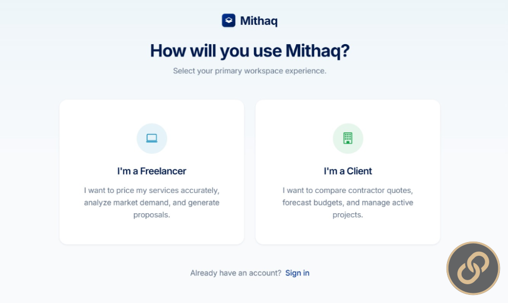 Mithaq – منصة ذكية لتسعير خدمات المستقلين