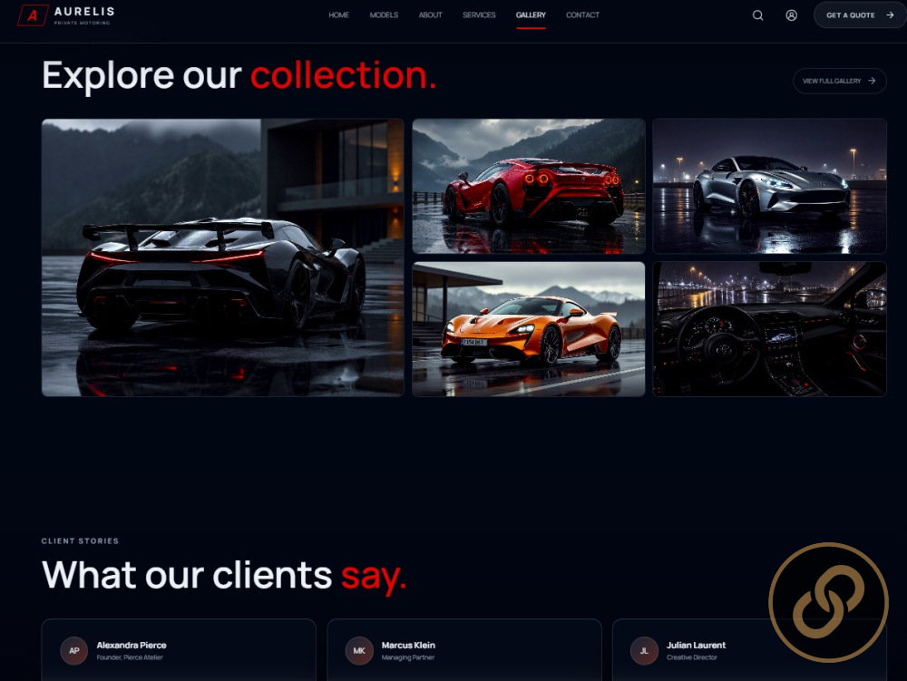 Luxury Automotive Website Design — AURELIS