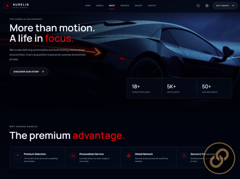 Luxury Automotive Website Design — AURELIS