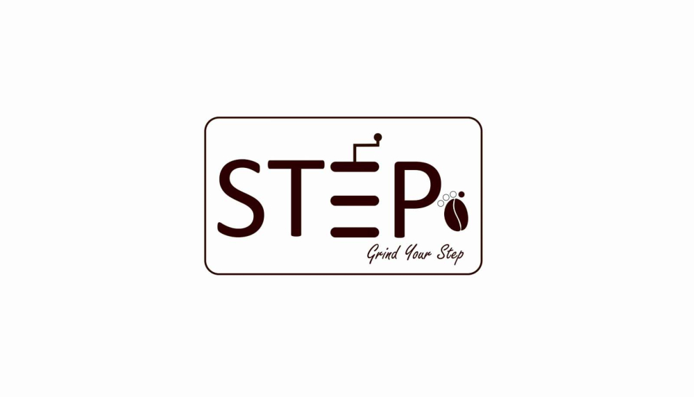 تصميم هوية بصرية وشعار لمطحنة قهوة "STEP Coffee" مع تصاميم سوشيال ميديا